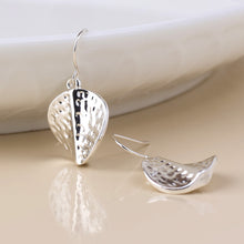 Load image into Gallery viewer, Ivy Twist Drop Earrings - Silver Plate
