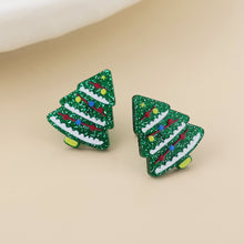 Load image into Gallery viewer, Sprucy Christmas Tree Stud Earrings
