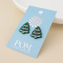 Load image into Gallery viewer, Sprucy Christmas Tree Stud Earrings

