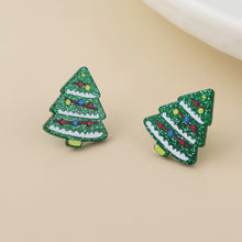 Load image into Gallery viewer, Sprucy Christmas Tree Stud Earrings
