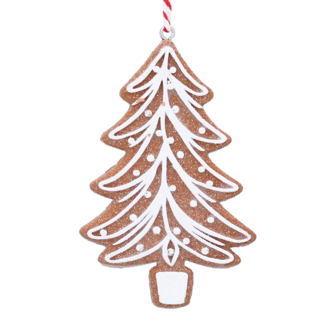 Resin Gingerbread White Tree Dec