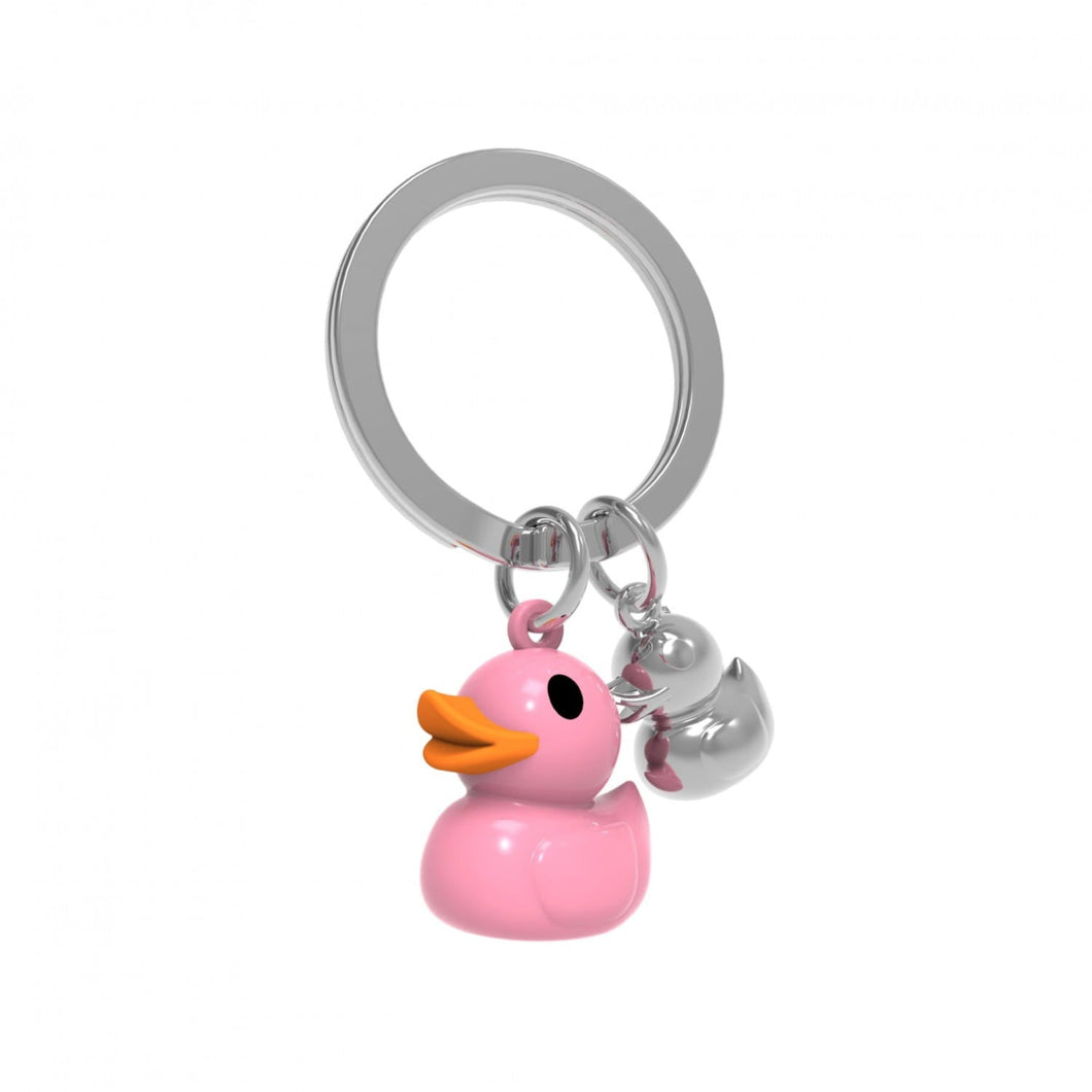 Pink Double Duck Keyring