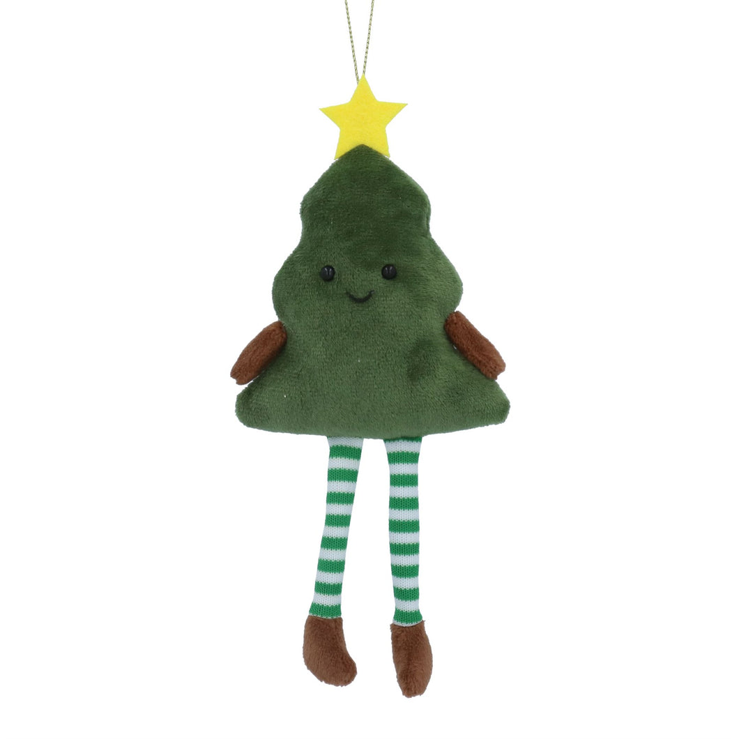 Green Smiling Christmas Tree Dec