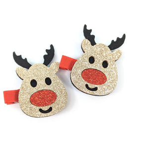 Set of 2 Antler Hair Clips