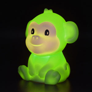 Brown & White Monkey LED Nightlight - Mini