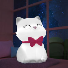 Load image into Gallery viewer, White Cat with Pink Collar Led Night Light - Medium
