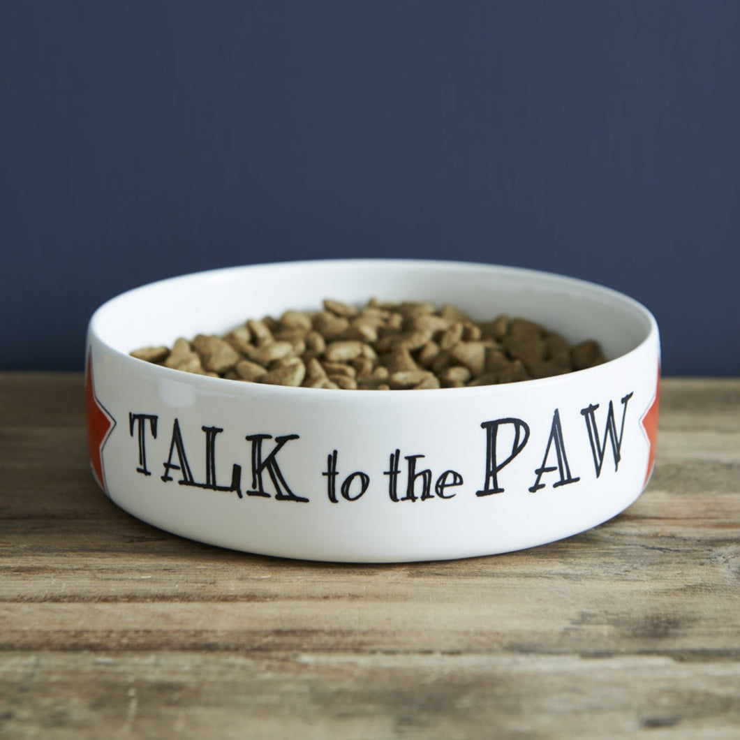Sweet William - Talk To The Paw Large Pet Bowl