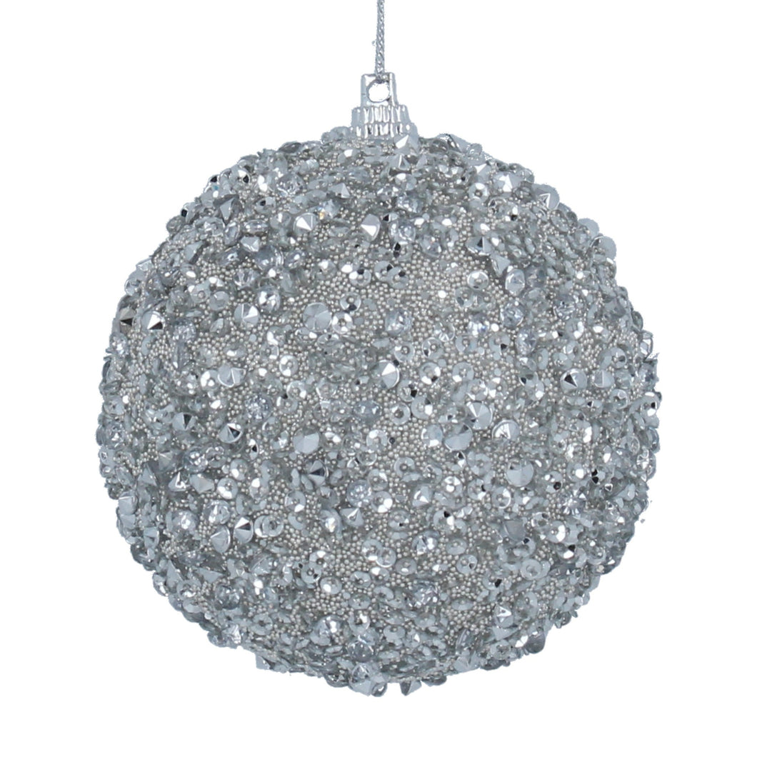 Silver Crushed Bauble