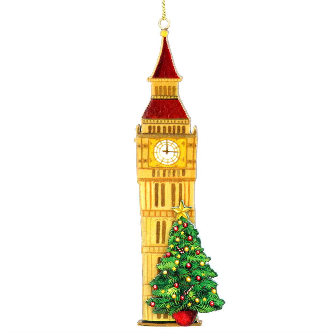 Big Ben with Tree Wood Dec
