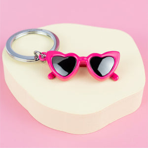 Pink Sunglasses Keyring