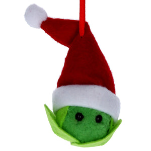 Felt Sprout with Santa Hat Dec