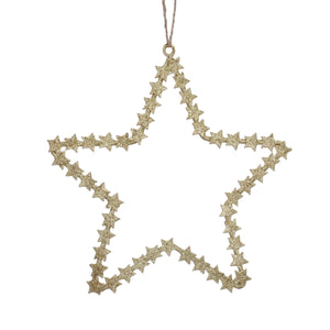 Gold Metal Star Dec Large