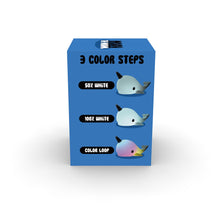 Load image into Gallery viewer, Blue Narwhal - Colour Changing LED Night Light Medium
