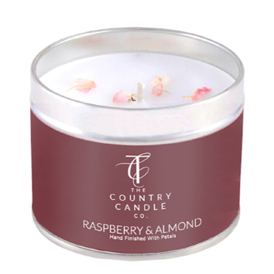Raspberry & Almond Tin Candle
