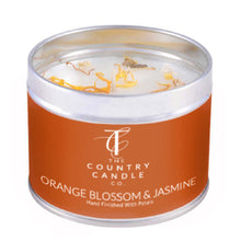 Load image into Gallery viewer, Orange Blossom Pastels Tin Candle
