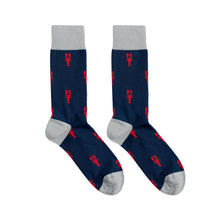 Load image into Gallery viewer, Men's Blue &amp; Red Lobster Socks
