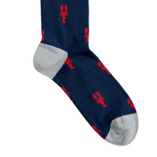 Load image into Gallery viewer, Men's Blue &amp; Red Lobster Socks
