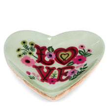 Load image into Gallery viewer, Wooden Heart-Shaped Trinket Dish - Love

