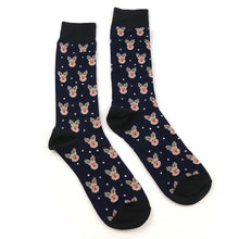 Load image into Gallery viewer, Novelty Rudolph Themed Men&#39;s Socks
