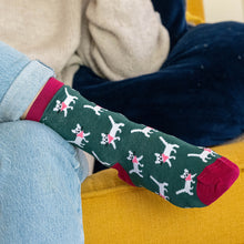 Load image into Gallery viewer, Wine/Green Cats Organic Cotton/Recycled Poly
