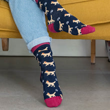 Load image into Gallery viewer, Wine/Navy Spaniels Organic Cotton/Recycled Poly
