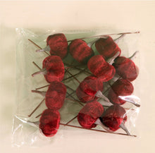 Load image into Gallery viewer, Mini Velvet Pumpkin Burgundy PK12
