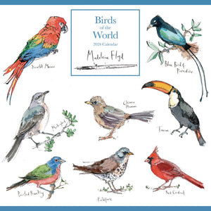 Birds of the World Wall Calendar 2024