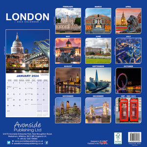 London Wall Calendar 2024