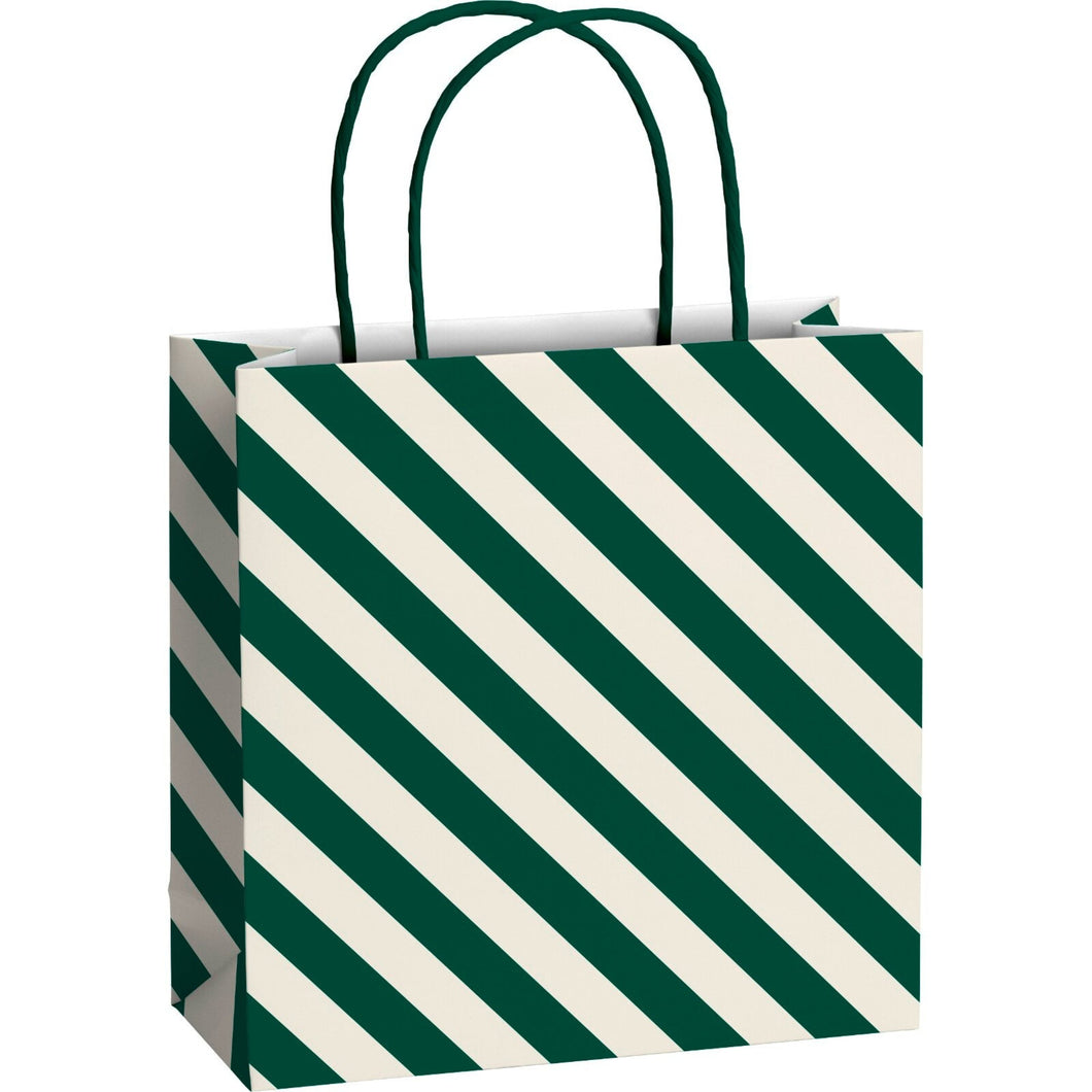 Green Stripe Marioka Gift Bag Small