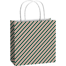 Load image into Gallery viewer, Green/Red Stripes Berna Gift Bag Small
