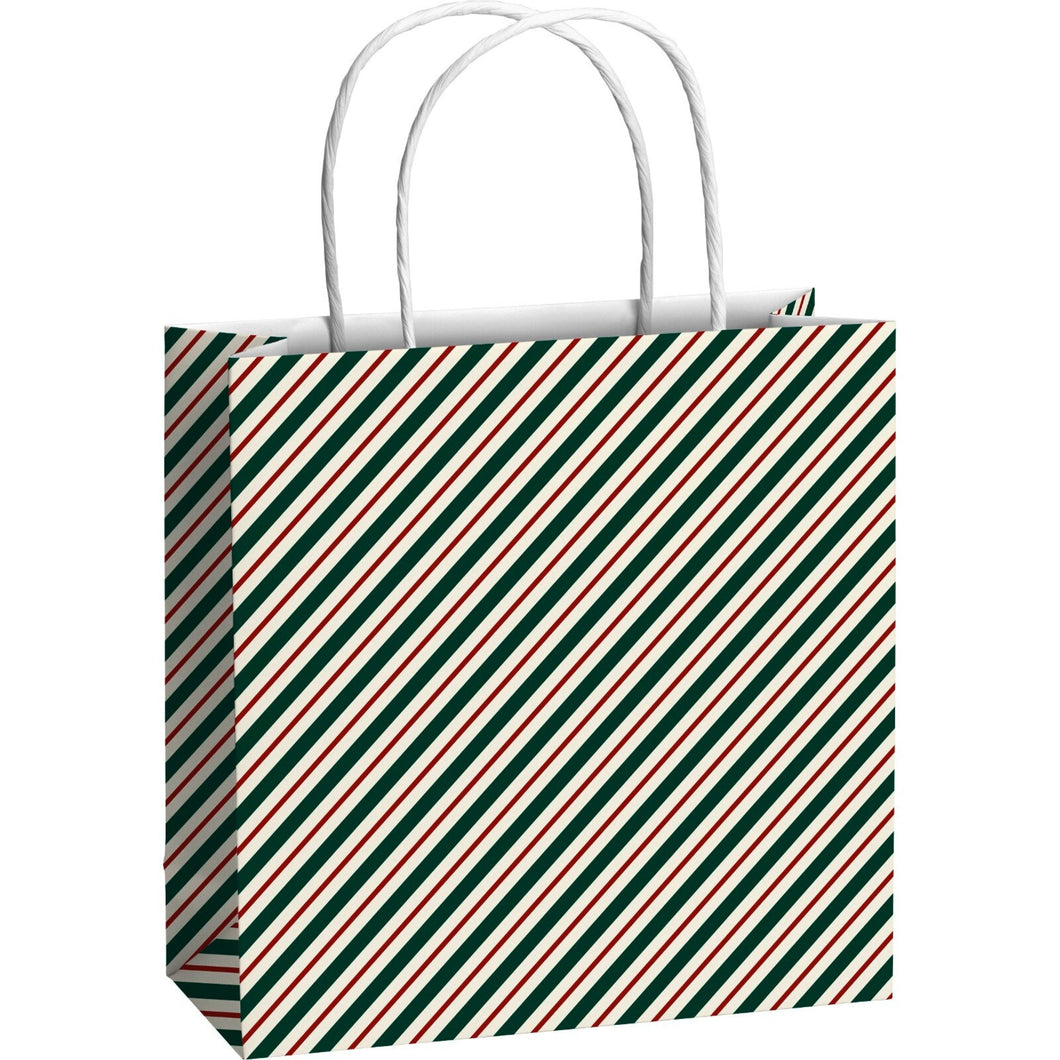 Green/Red Stripes Berna Gift Bag Small