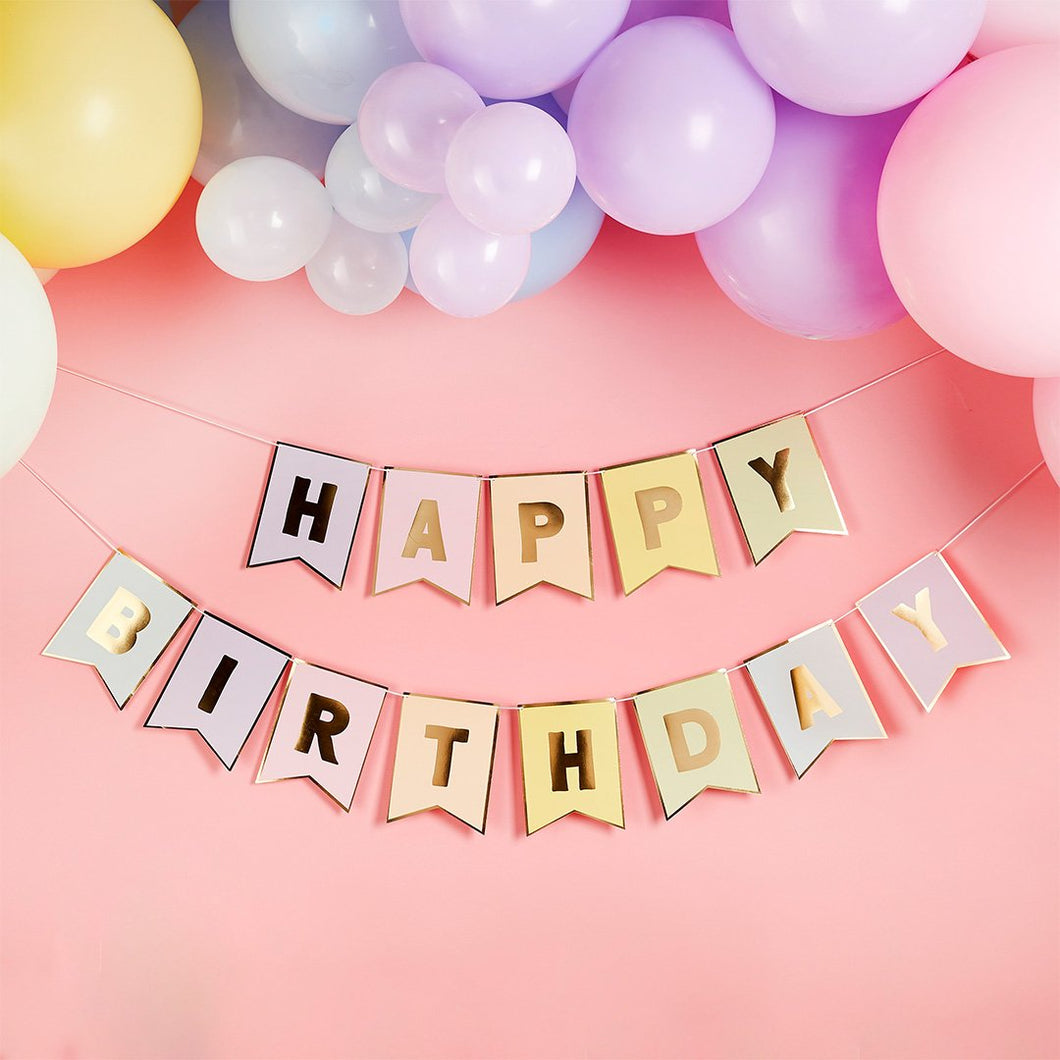 Happy Birthday Card Garland