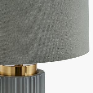 Grey Gold Metal Table Lamp