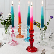 Load image into Gallery viewer, Tall Clear Glass Candle Holder
