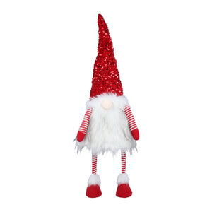 Red/White LED Standing Santa Small