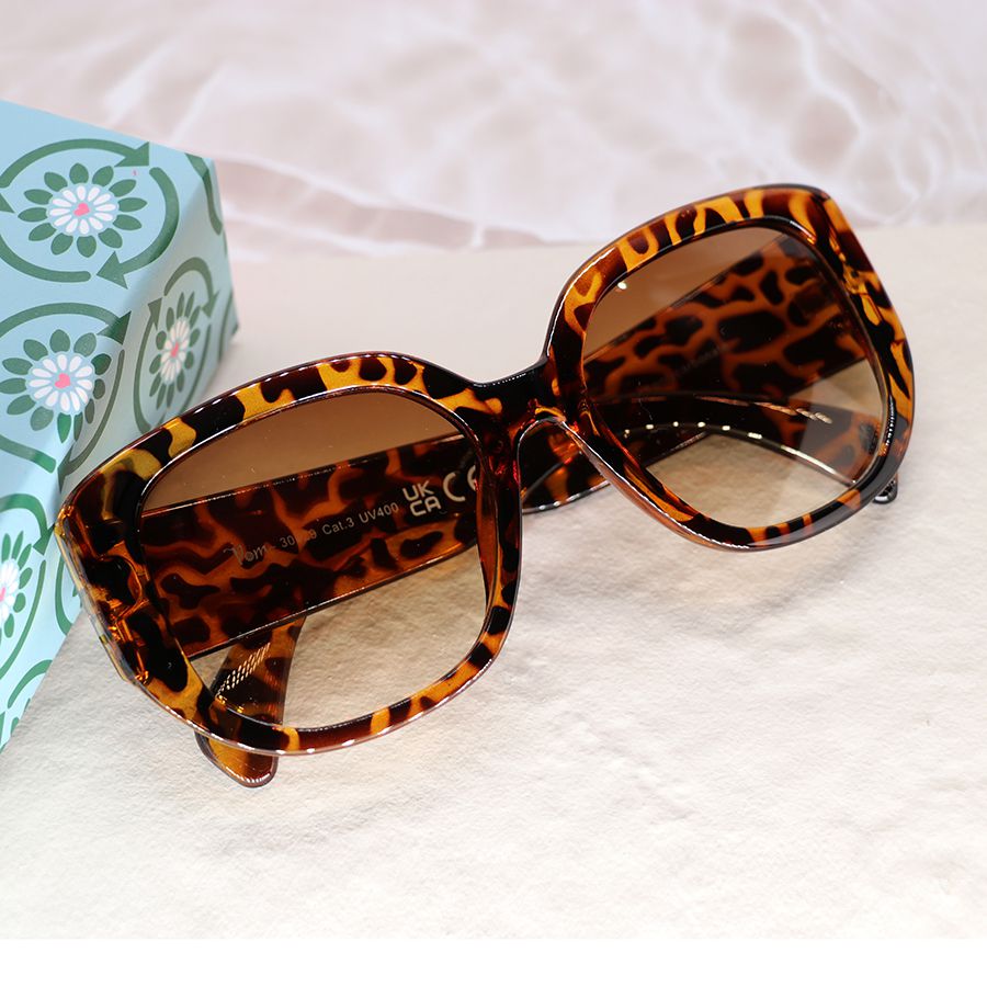 Chunky Frame Tortoiseshell Sunglasses