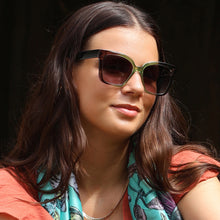 Load image into Gallery viewer, Green Ombre Frame Recycled Sunglasses
