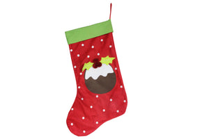 Christmas Pudding/Dot Stocking