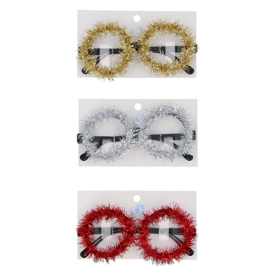 Tinsel Wreath Glasses