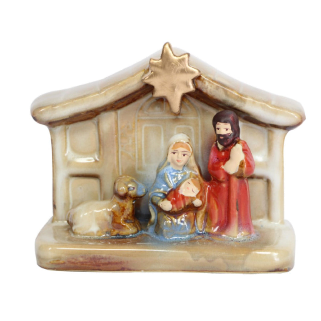 Ceramic Nativity Sml 8cm