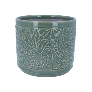 Sage Rudbeckia Pot Cover Med - 17cm
