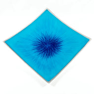 Brushed Aqua Square Dish