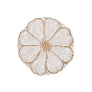 White Flower Plate Small
