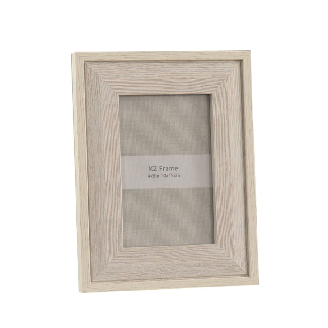 Beige Wood Photo Frame 4x6