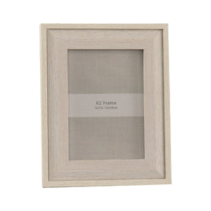 Beige Wood Photo Frame 5x7