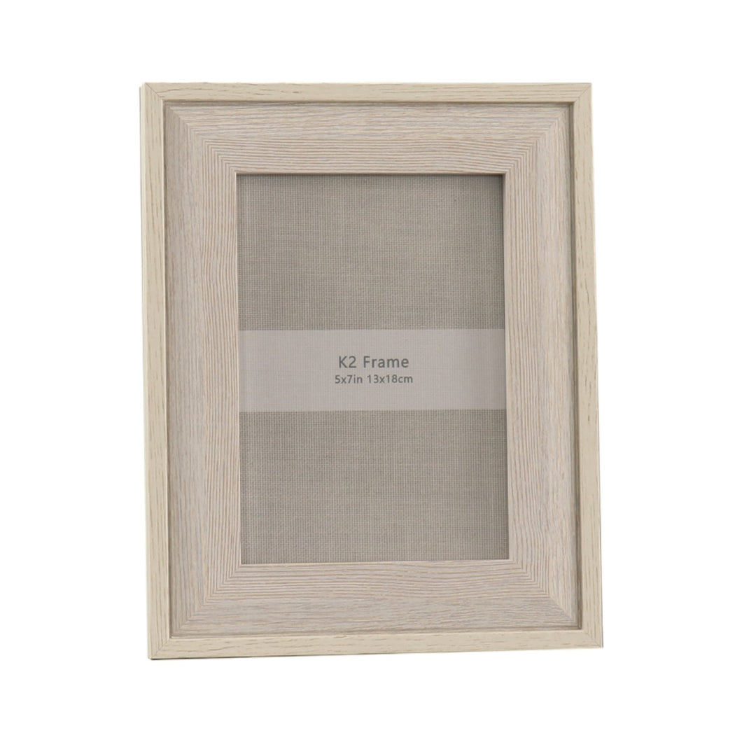 Beige Wood Photo Frame 5x7