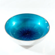 Brushed Aqua Fruit Bowl