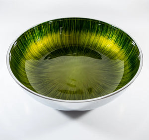 Brushed Green Fruit Bowl