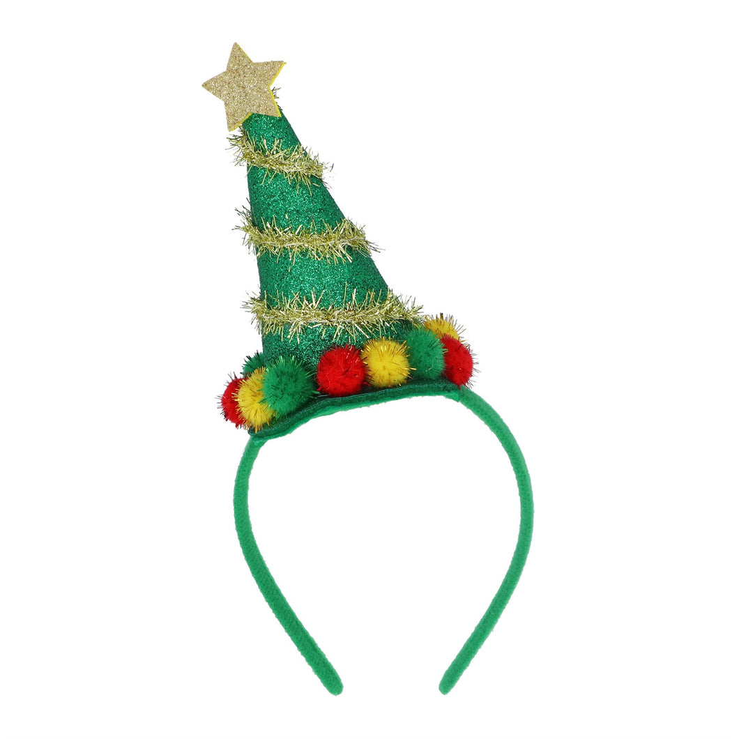 Christmas Tree with Pom-Pom Hairband