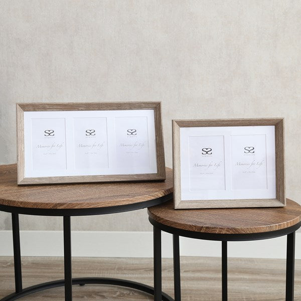 Natural Photo Frame Triple 4x6